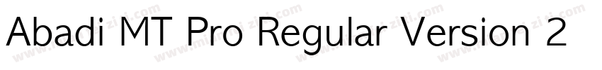Abadi MT Pro Regular Version 2000字体转换